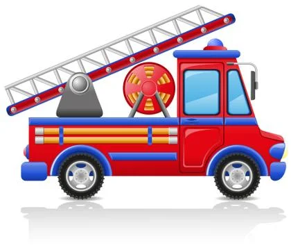 Fire truck vector illustration Stock Illustration