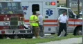 Fire Trucks & Ambulance At Car Crash HD Footage