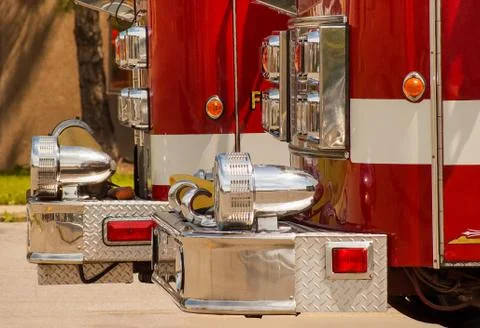 Fire Trucks Close-up Stock Photos
