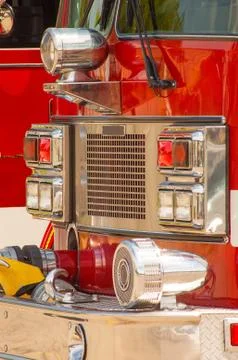 Fire Trucks Close-up Stock Photos