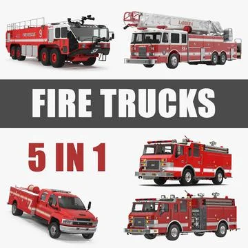 Cobi Action Town 'Fire Brigade Truck' 300 Pieces & 3 Figures Item #1465 