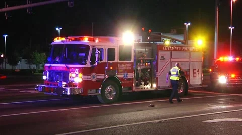 Fire Trucks E1 &amp; C1 Stock Footage 937417