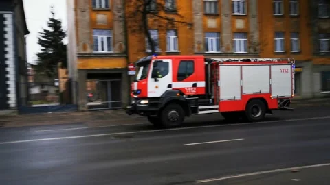 Fire trucks emergency Stock Footage 144367850