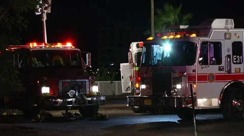 Fire Trucks S26 &amp; E31 Stock Footage 936888