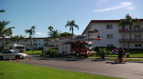 Fire Trucks T9 &amp; S29 Stock Footage 937436