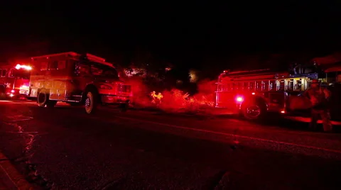 Fire trucks on wheels Stock-Footage 51027334