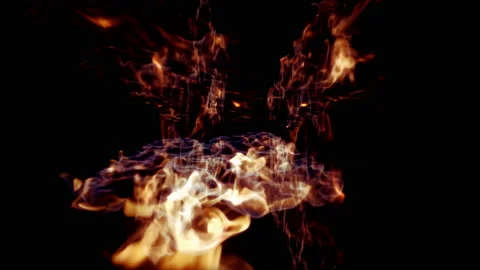 Fire tunnel Stock Footage 104810928