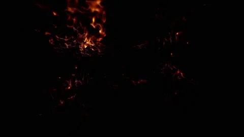 Fire tunnel Stock Footage 104811336