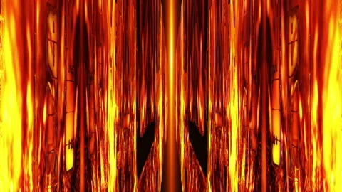 Fire Tunnel Stock Footage 156601658