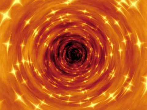 Fire tunnel generated texture Stock Illustration