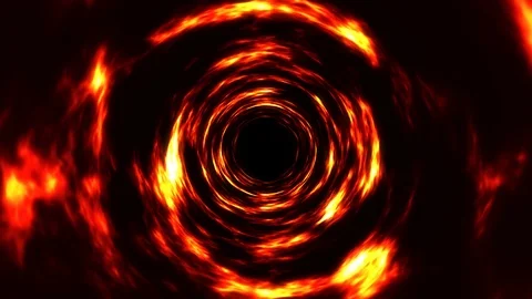 Fire Tunnel Ride 4K Video stock 104848174