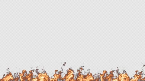 Fire Under Frame Eruption Stock Footage 244916985