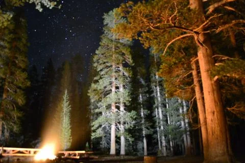 Fire Under the Stars Foto stock