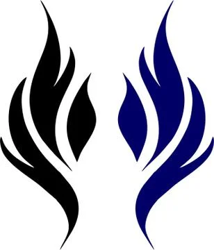 Fire vector with florish Stock Illustration