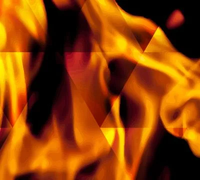 Fire in vector format Stock Illustration