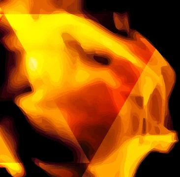 Fire in vector format Illustrazione stock
