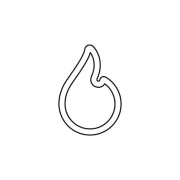 Fire vector icon Stock Illustration