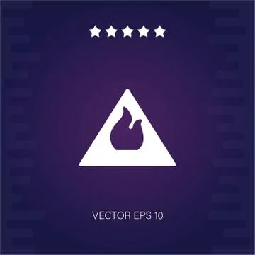 Fire vector icon Stock Illustration