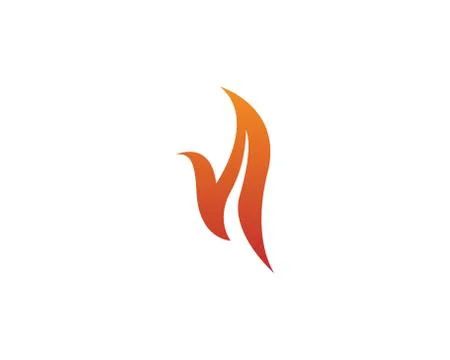 Fire vector icon logo Illustrazione stock