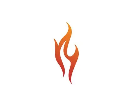 Fire vector icon logo Illustrazione stock