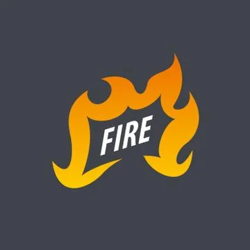 Fire vector logo Stock Illustration