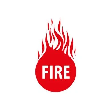 Fire vector logo Illustrazione stock