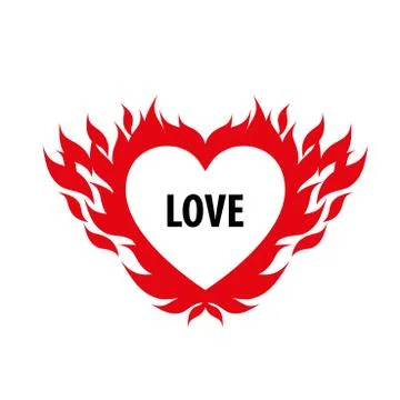 Fire vector logo Illustrazione stock