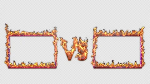Fire Versus Screen Frame Stock Footage 204043994