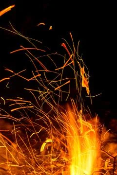 Fire vertical background Stock Photos