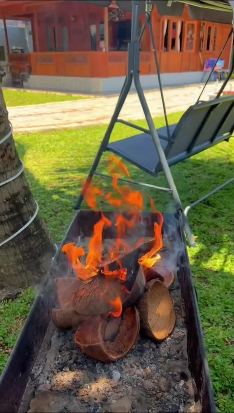 Fire view Stock Footage 235651431
