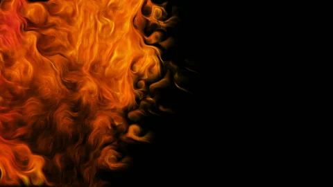 Fire vortex on black background. Stock Footage 88704012