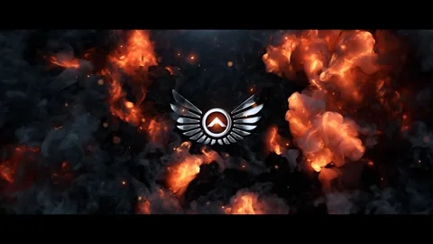 Fire Vortex Logo After Effects stock