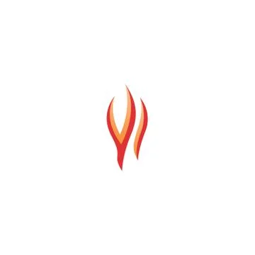 Fire w letter Stock Illustration