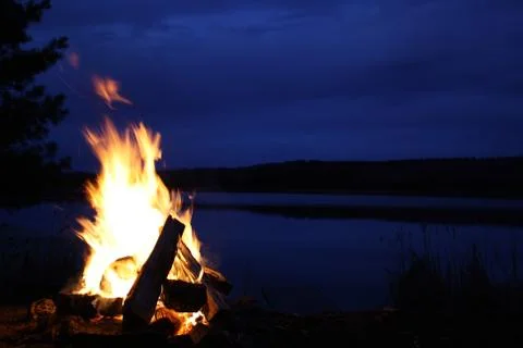 Fire walk with me Stock Photos