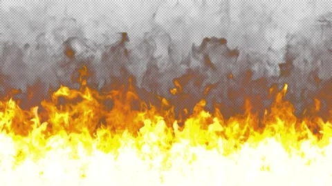 Fire wall. Alpha Chanel High quality HD Stock Footage 237802646