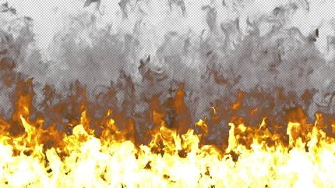 Fire wall. Alpha Chanel High quality HD Stock Footage 237803540