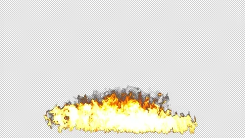 Fire wall. Alpha Chanel High quality HD Stock Footage 237804329