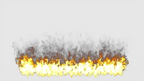 Fire wall. Alpha Chanel High quality HD Stock Footage 237804602