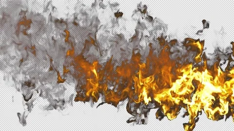 Fire wall. Alpha Chanel High quality HD Stock Footage 237804920