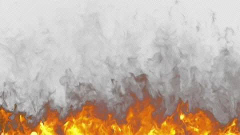 Fire wall. Alpha Chanel High quality 4K Stock Footage 237805801