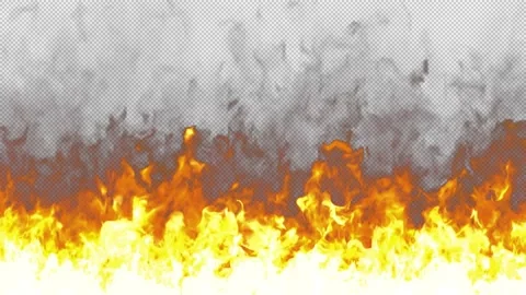 Fire wall. Alpha Chanel High quality HD Stock Footage 237806163