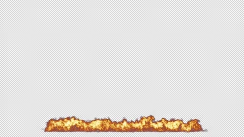 Fire wall burning on alpha background Stock Footage 237575912