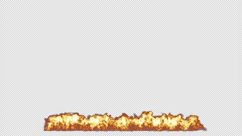 Fire wall burning on alpha background Stock Footage 237575915