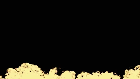 Fire wall in slow motion on black background Stock Footage 132974515