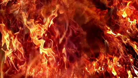 Fire wall slow motion from bottom to top Vidéo 92837500