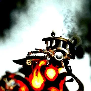 Fire warrior Stock Illustration