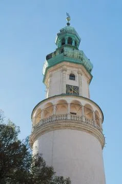 Fire Watch Tower in Sopron Stock Photos