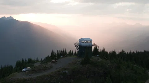 Fire Watch Tower Sunset 1 動画素材 262000319