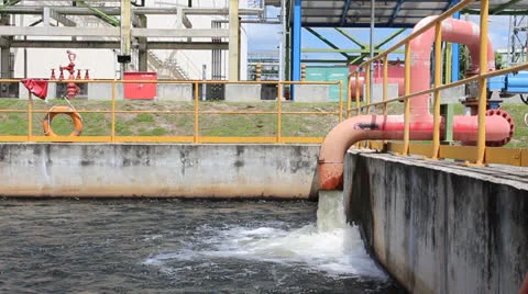 Fire Water draining Stock Footage 26254351