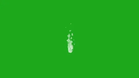 Fire with water motion graphics with green screen background Stock Footage 285580983